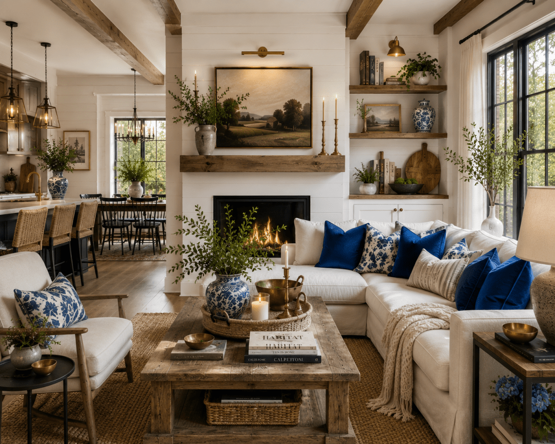 Bold eclectic living room