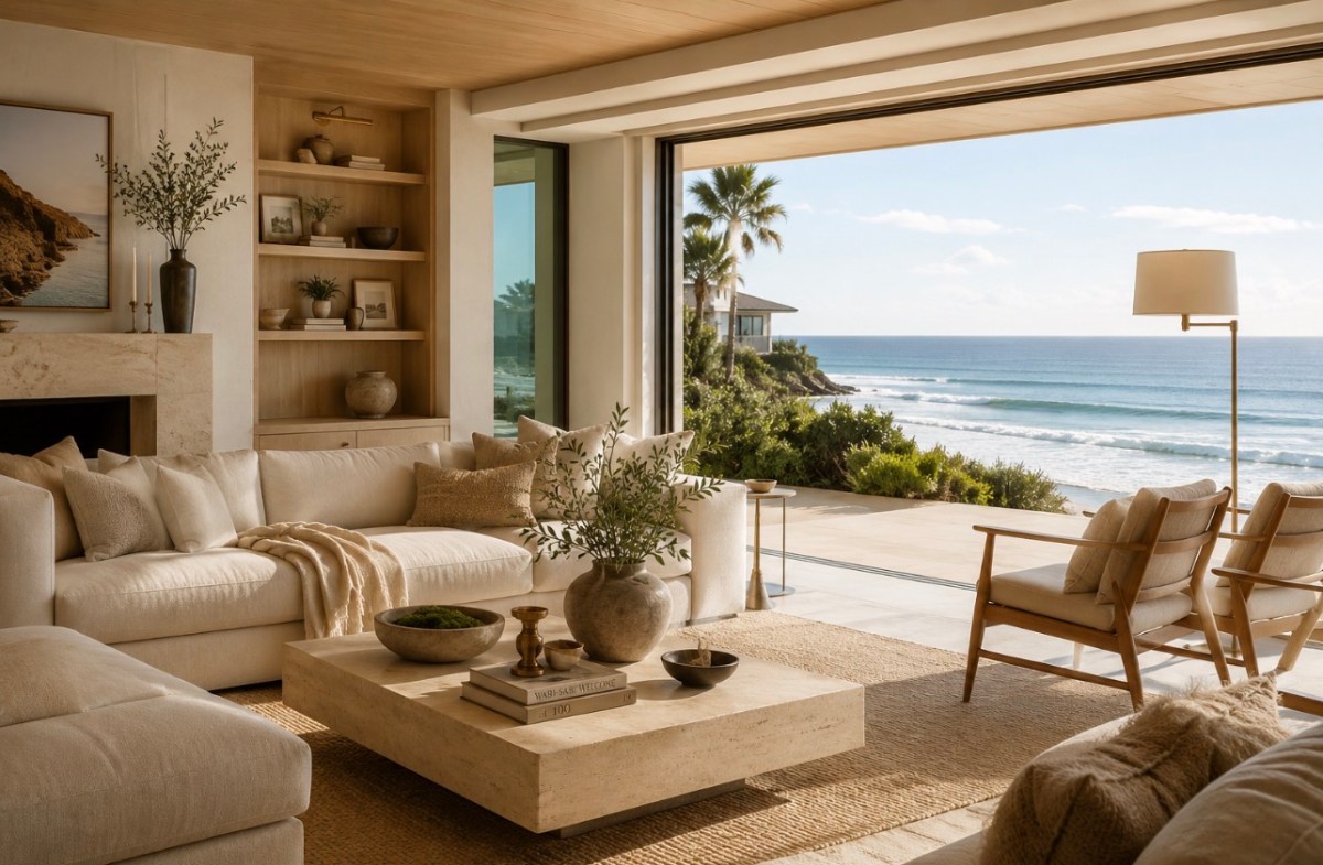 Coastal modern living room