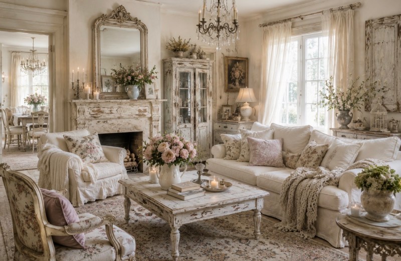 Shabby chic living room